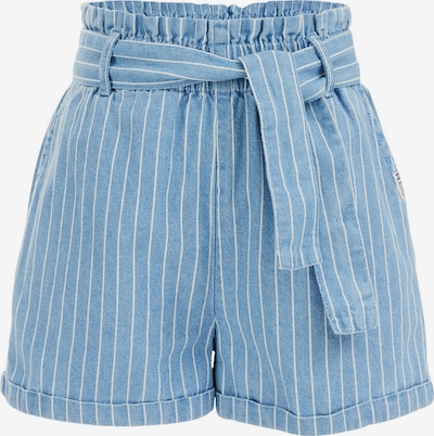 Pantaloni WE Fashion pe albastru denim / alb, Vizualizare produs