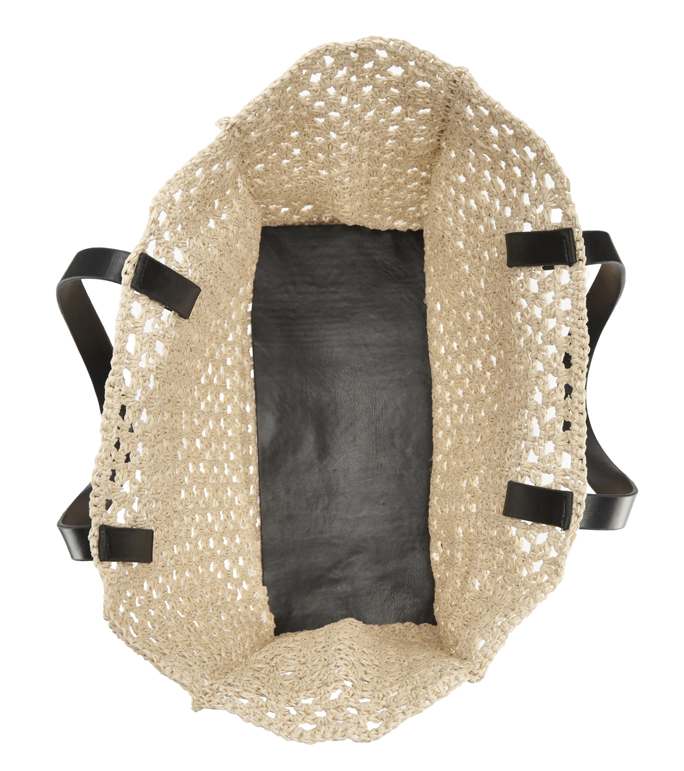 FRENCH CONNECTION Beach Bag in Beige: top