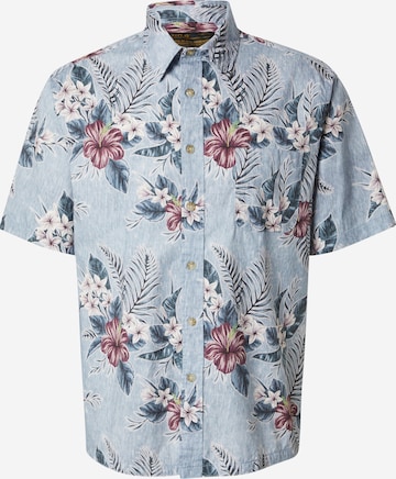 REPLAY Regular fit Button Up Shirt in Blue: front