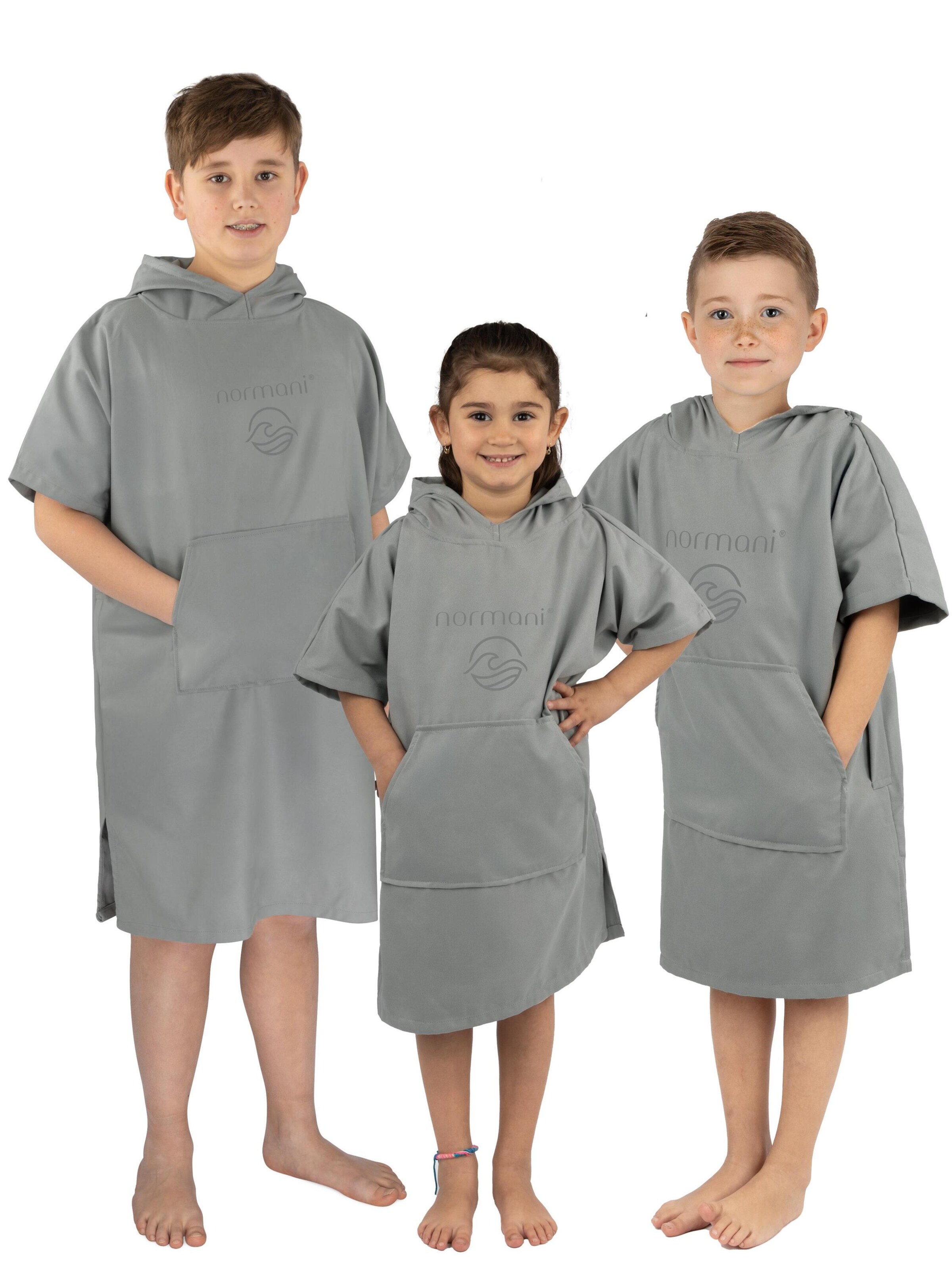 normani Bathrobe 'Luquillo' in Grey: front