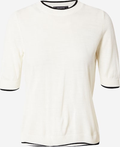 Trendyol Pullover en ecru / schwarz, Vue avec produit