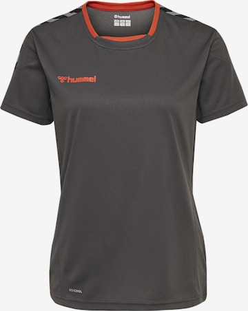 Hummel Λειτουργικό μπλουζάκι 'AUTHENTIC' σε γκρι: μπροστά