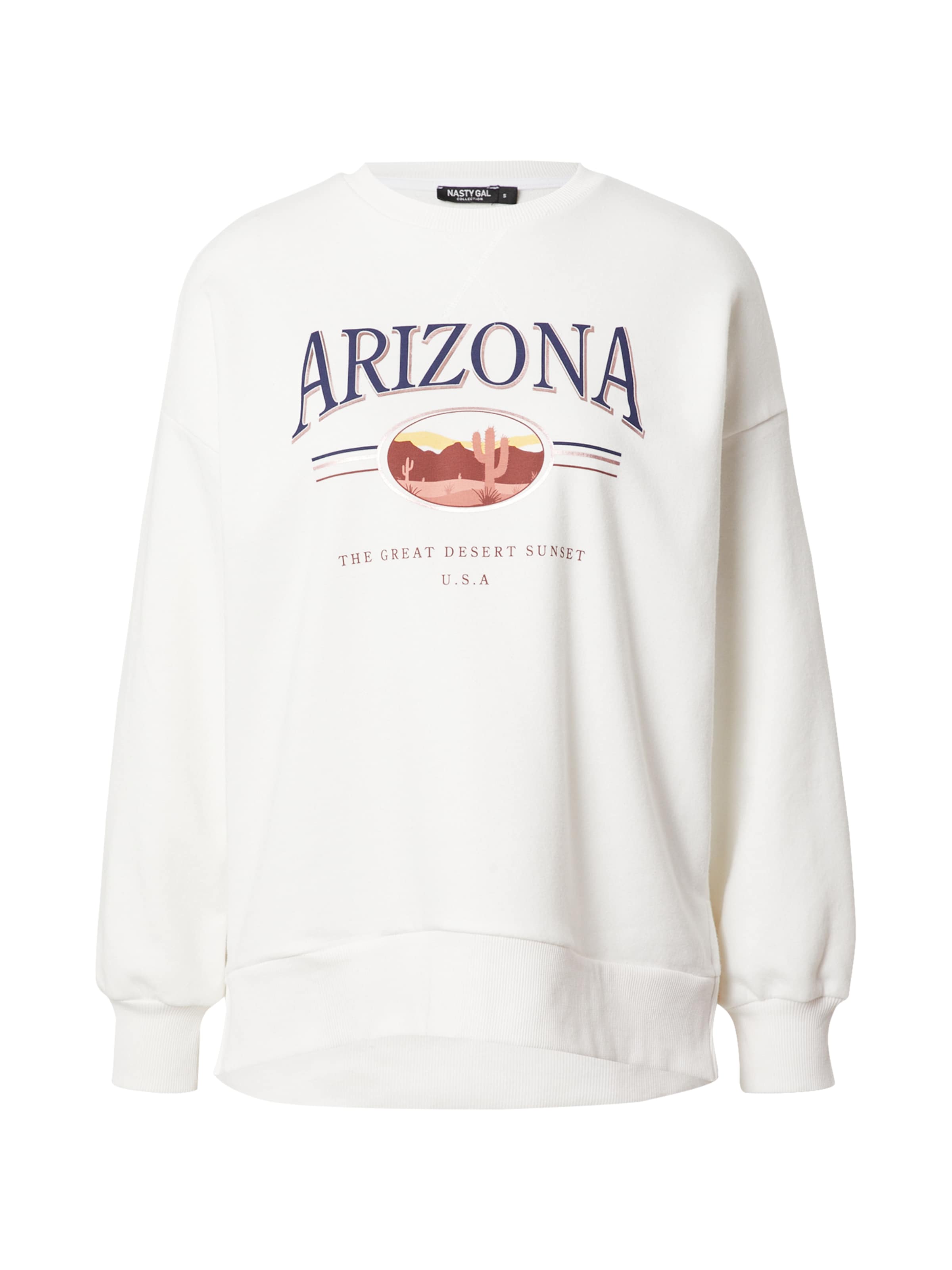 bēšs Nasty Gal Sportisks džemperis: no priekšpuses