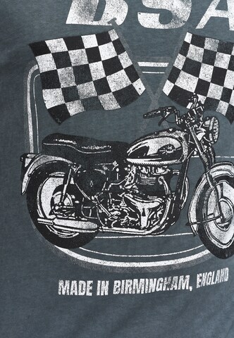 Recovered Shirt 'BSA British Motor Flag' in Grey