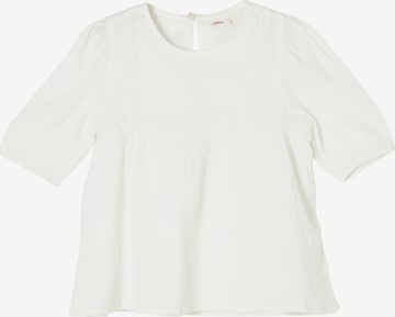 s.Oliver Blouse in Wit: voorkant