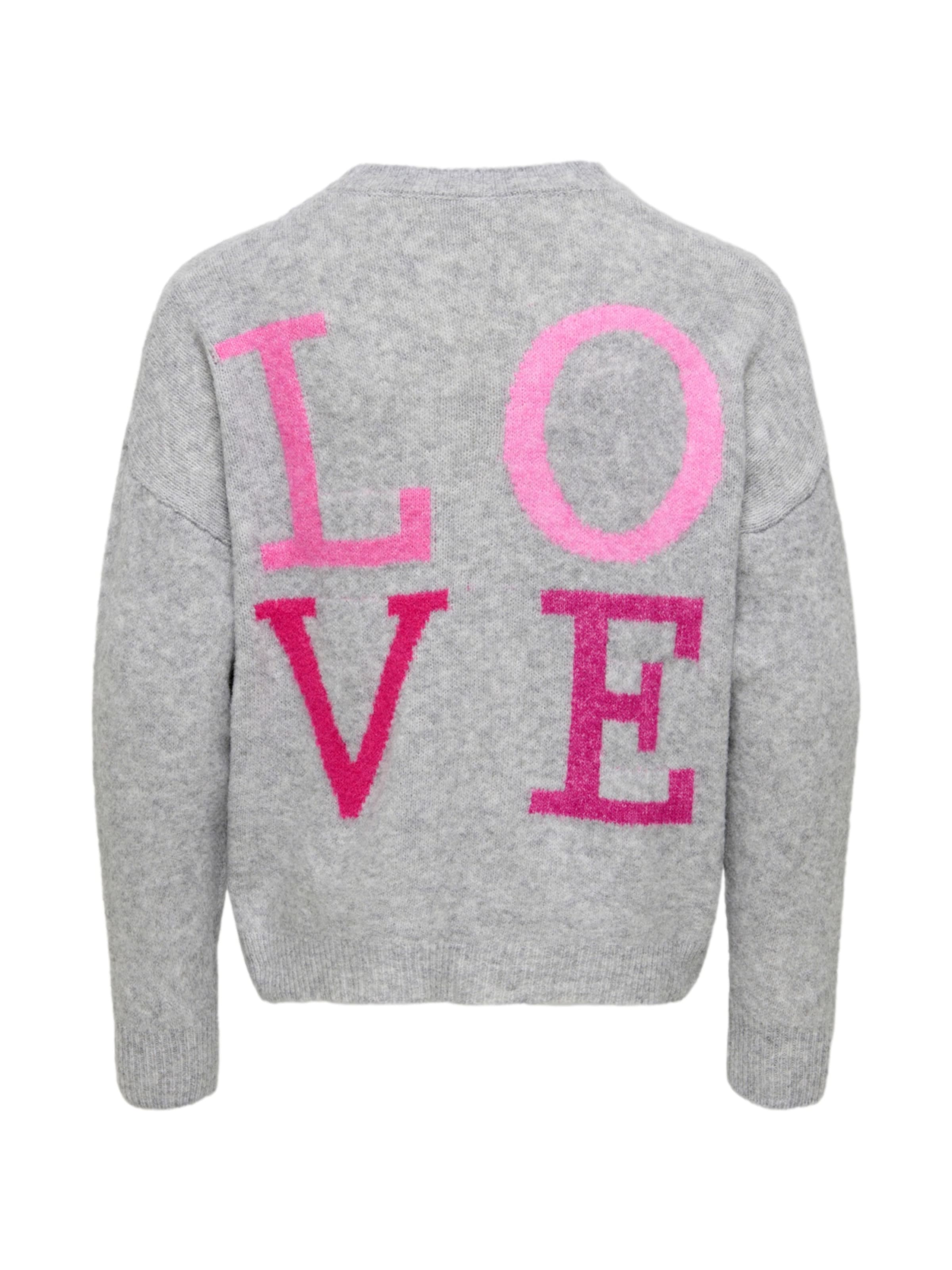 Pullover 'KOGAbby Love' di ONLY GIRLS in grigio