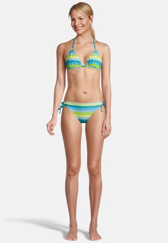 BECO the world of aquasports Triangel Bikini 'Fresh Stripes' in Grün