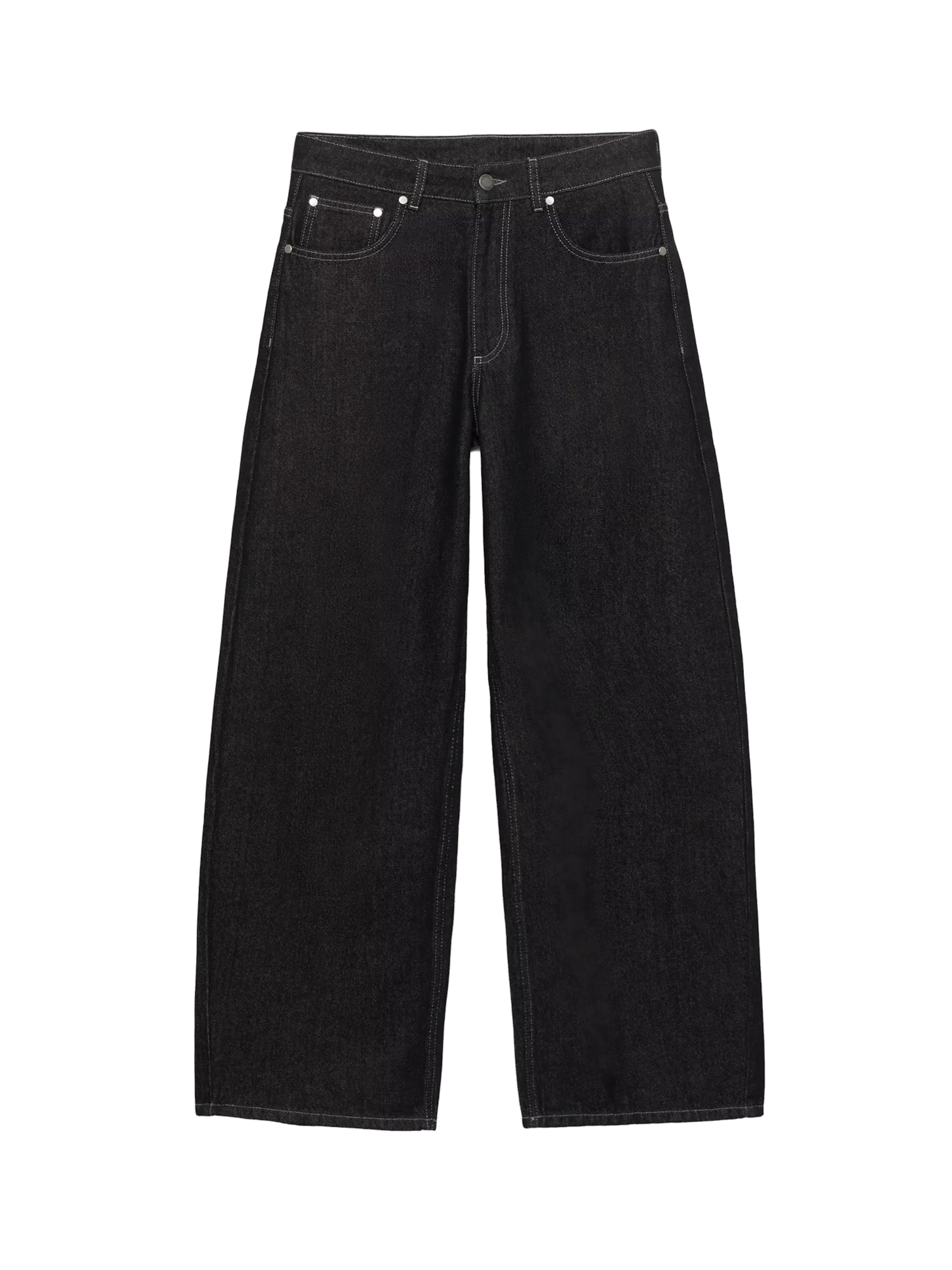 Pull&Bear Luźne Jeansy w kolorze szary: przód