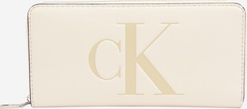 Calvin Klein Jeans Peňaženka - Béžová: predná strana