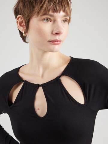 ABOUT YOU - Body camiseta 'Luna' en negro