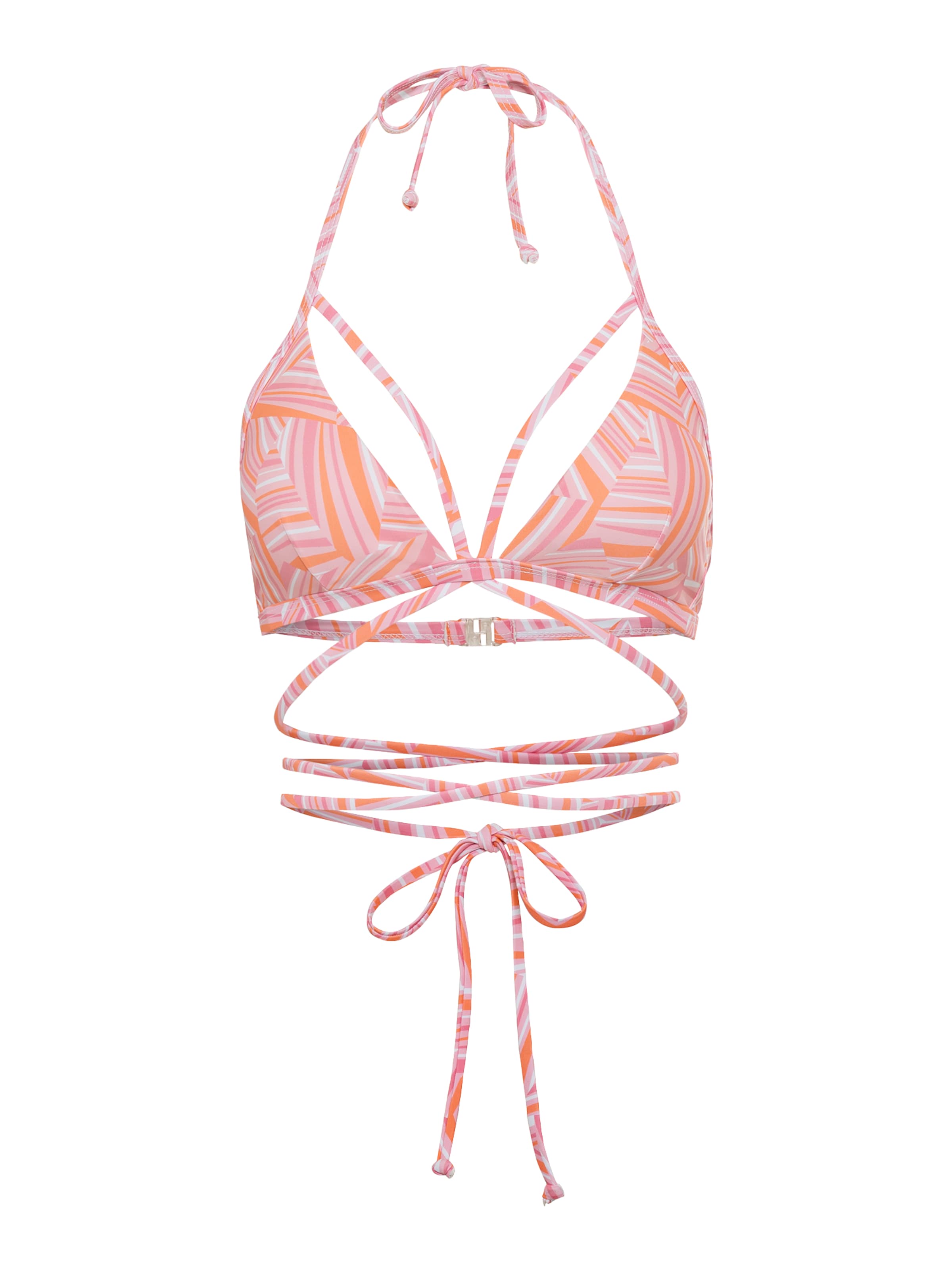 LSCN by LASCANA Сутиен с триъгълни чашки Горнище на бански 'Lisa' в розово: отпред