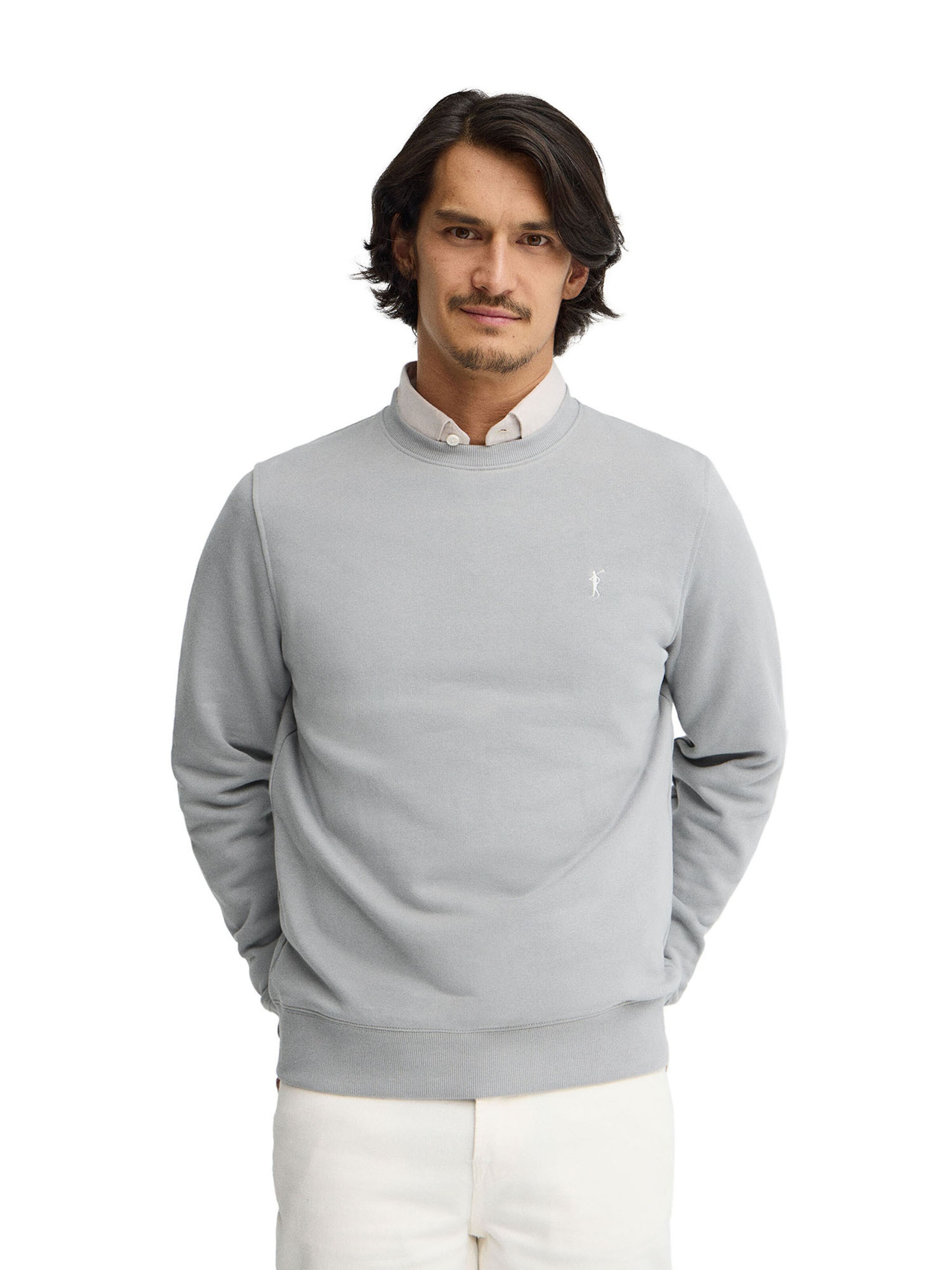 Polo Club Sweatshirt in Grey: front
