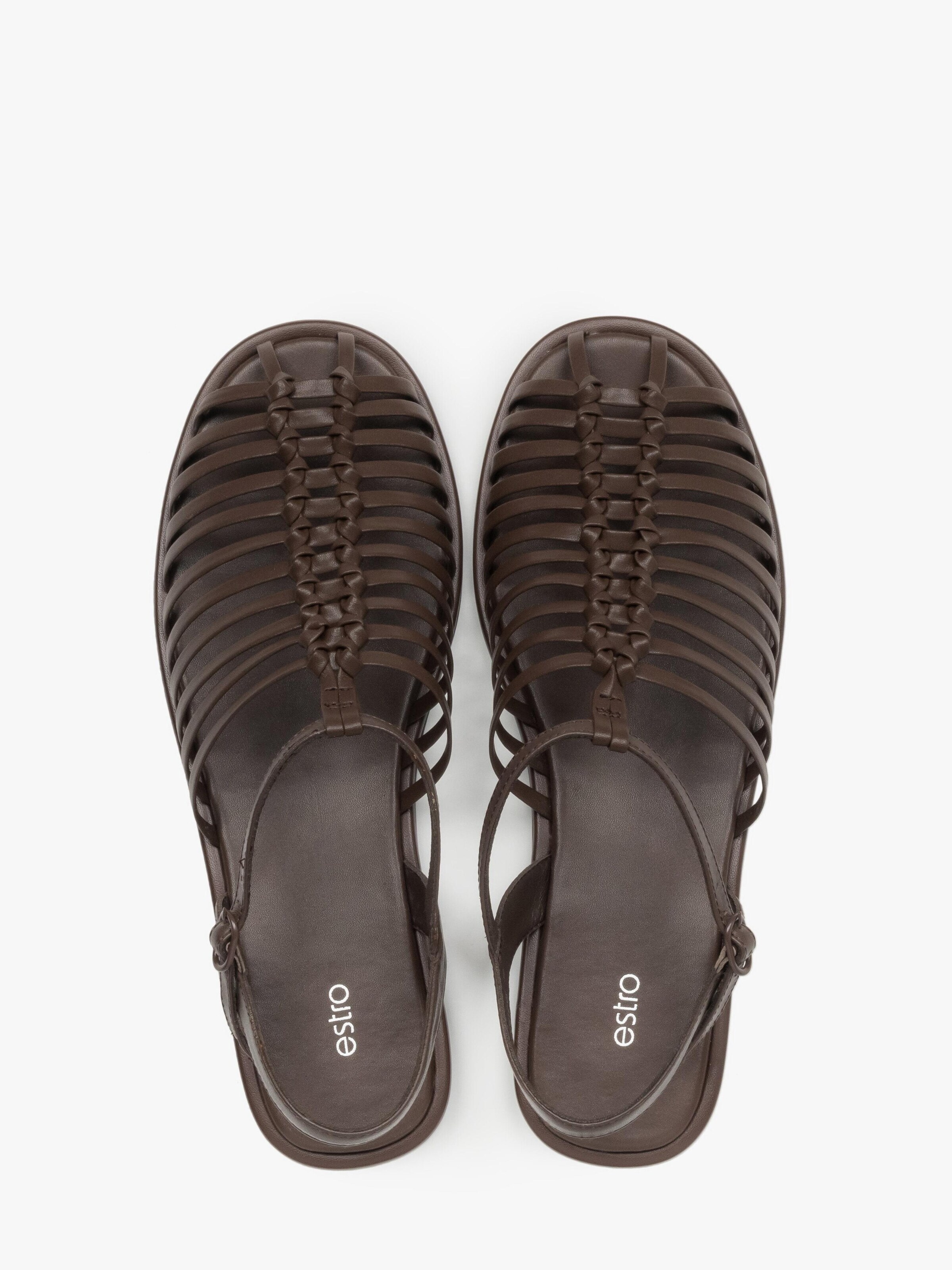 Estro Sandals '5928-12' in Brown