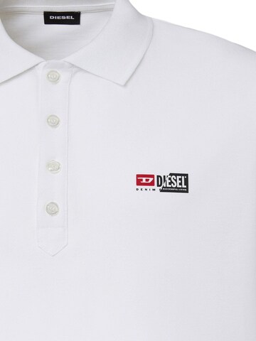 DIESEL - Camisa 'T-WEET-SPLIT' em branco