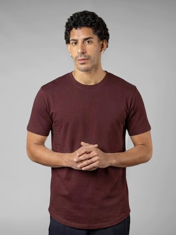 UNORGANIZED BRAND Shirt 'BASIC RUNDER SAUM T25' in Red