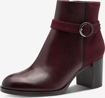Bottines Tamaris en rouge : devant