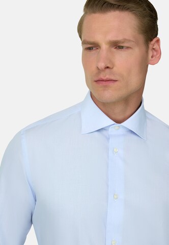 Boggi Milano Slim fit Button Up Shirt in Blue