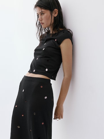 MANGO Top 'DARKY' in Schwarz: Vorderseite