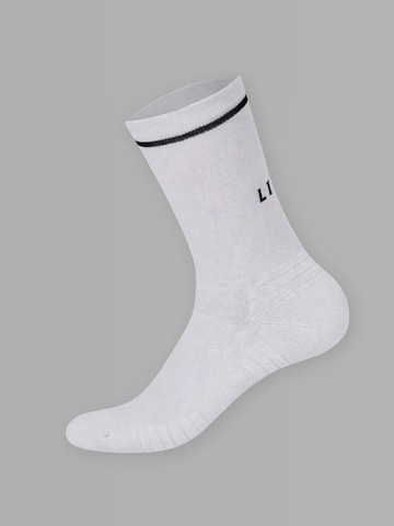 Lifters - Calcetines deportivos 'Race' en blanco: frente