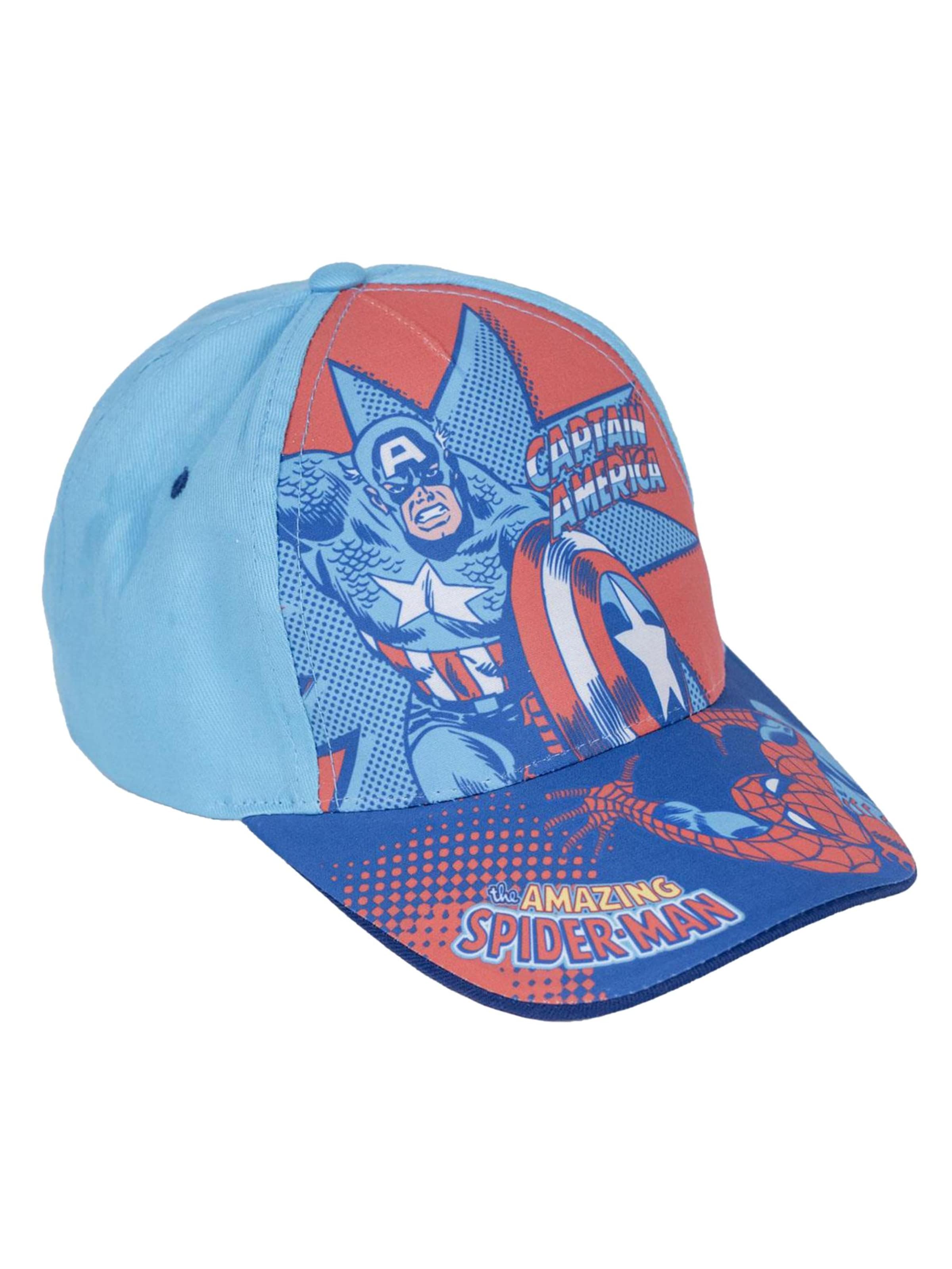 DISNEY Hat 'Kinderkappe Avengers' in Blue: front