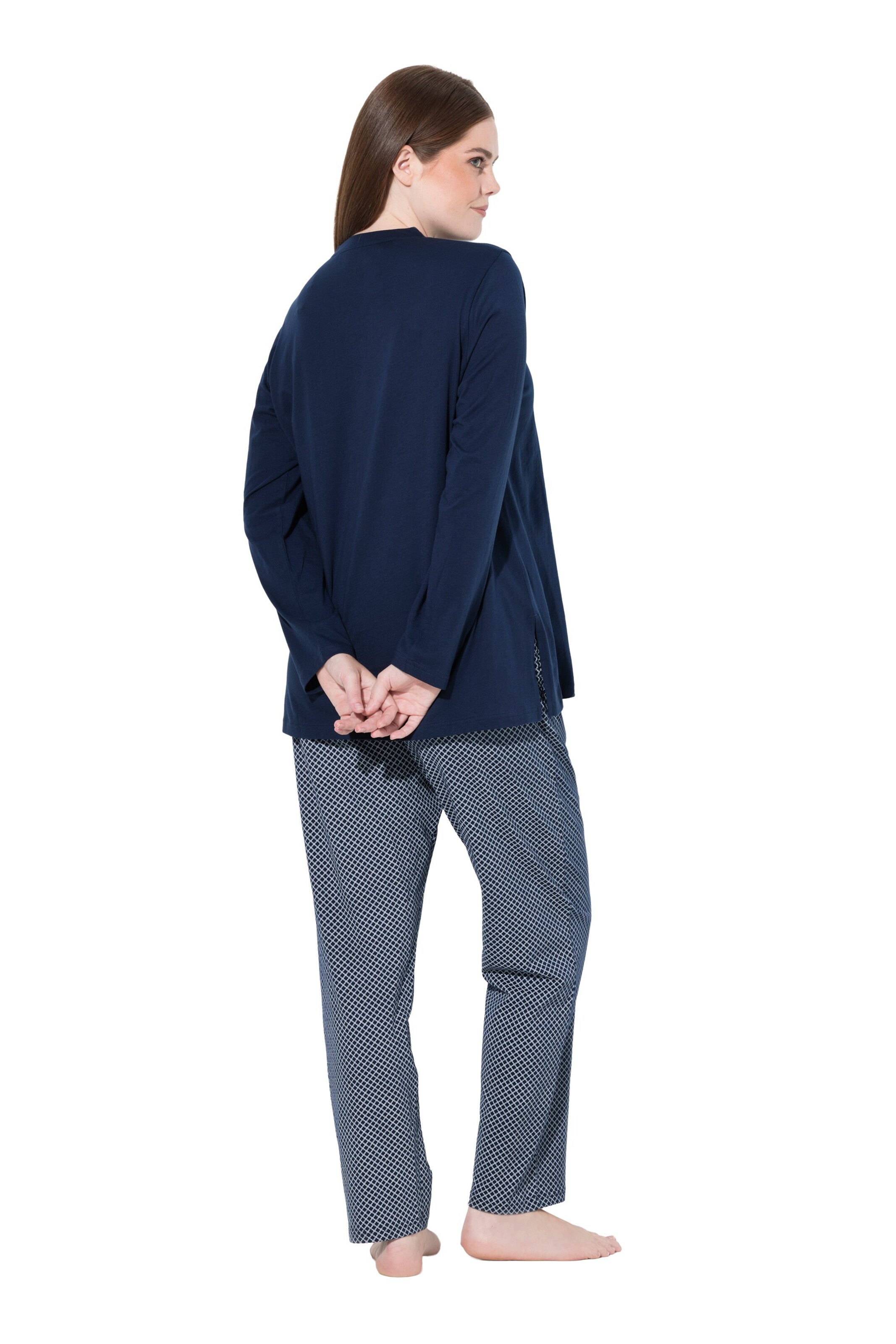 Ulla Popken Pyjama in Blauw