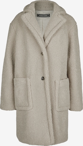 White Label Between-Seasons Coat in Grey: front