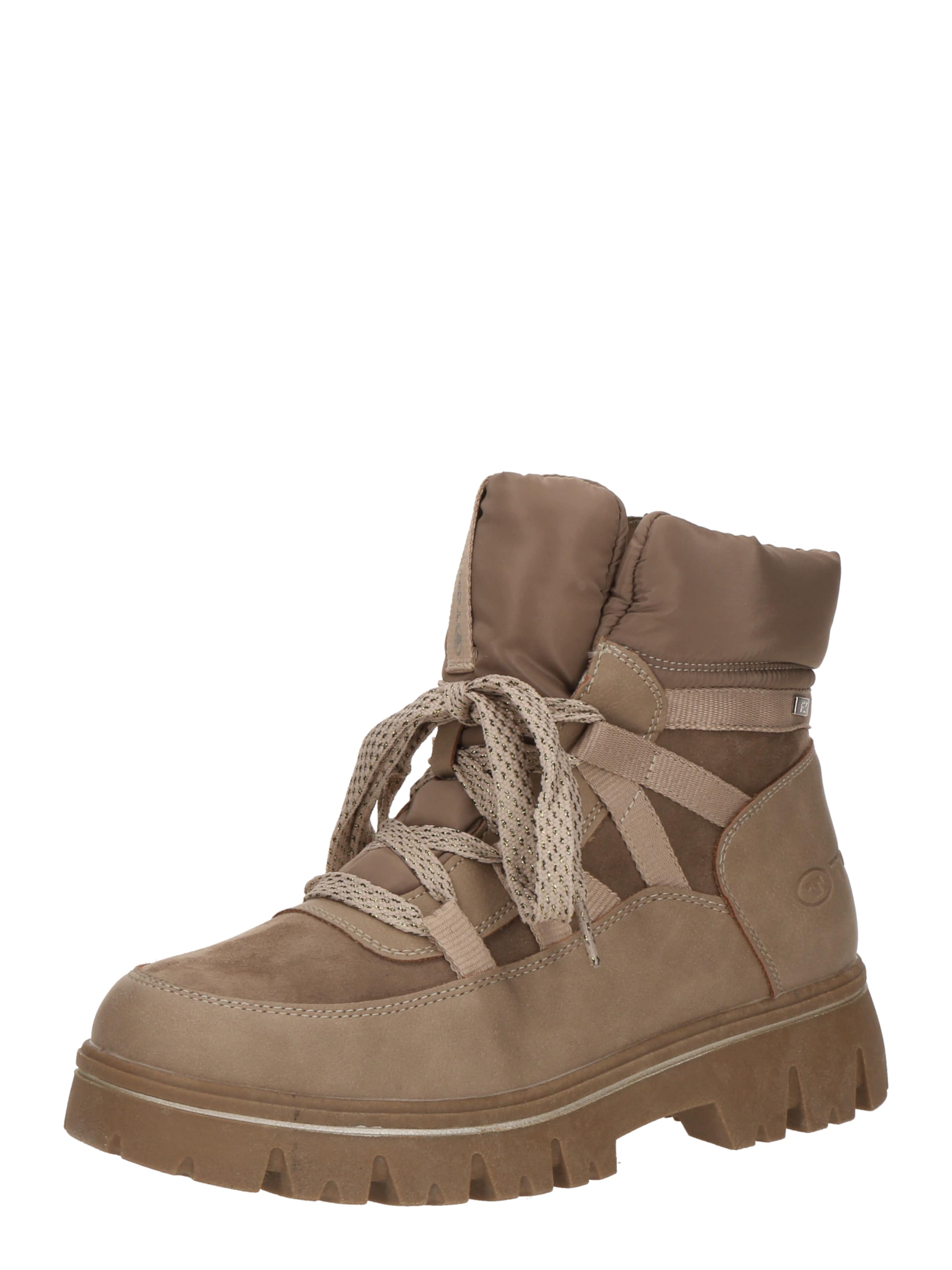 TOM TAILOR Stövlett med snörning i beige, Produktvy