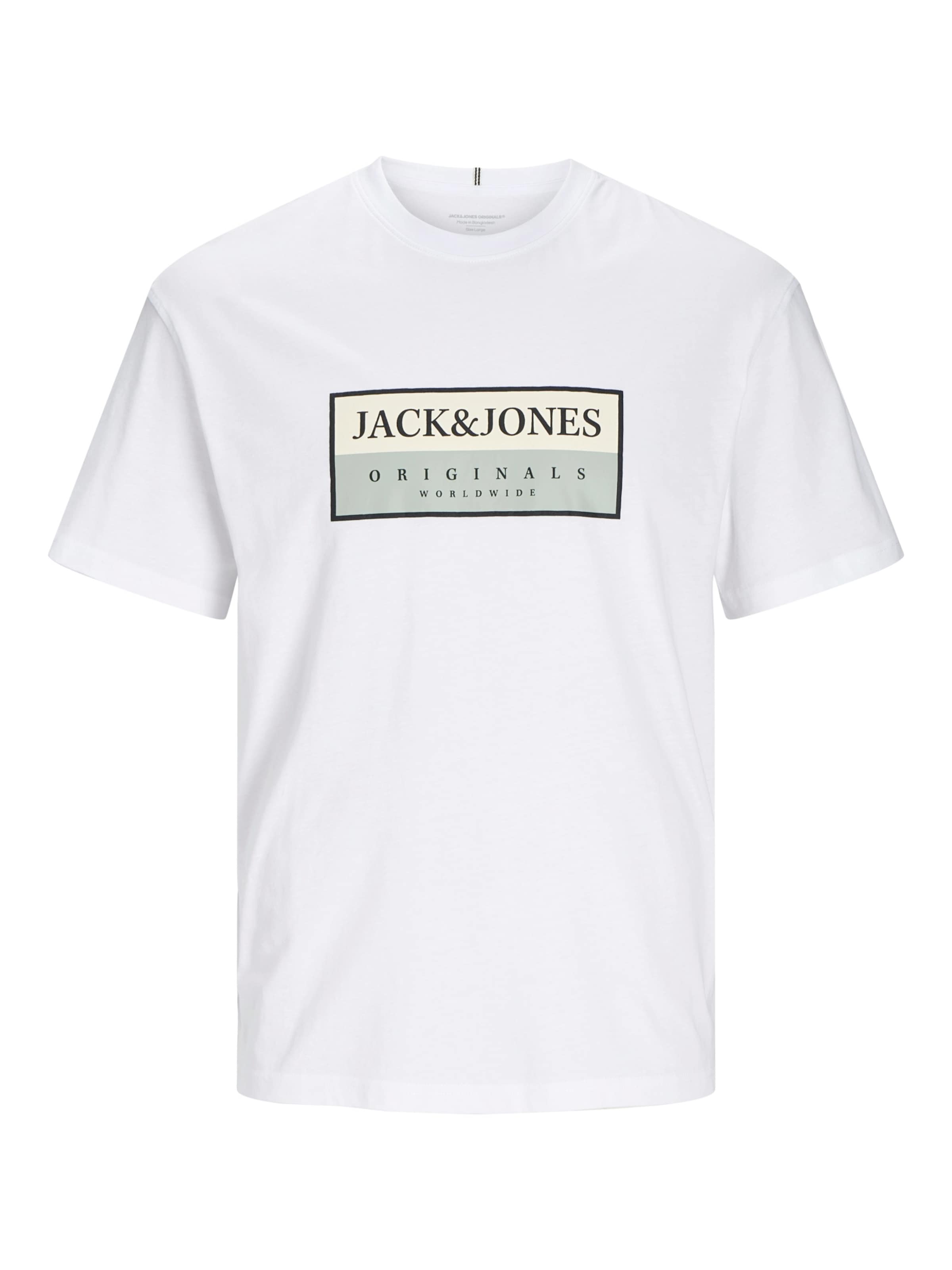 JACK & JONES Bluser & t-shirts 'JWHFREDERIKSBERG' i hvid: forside