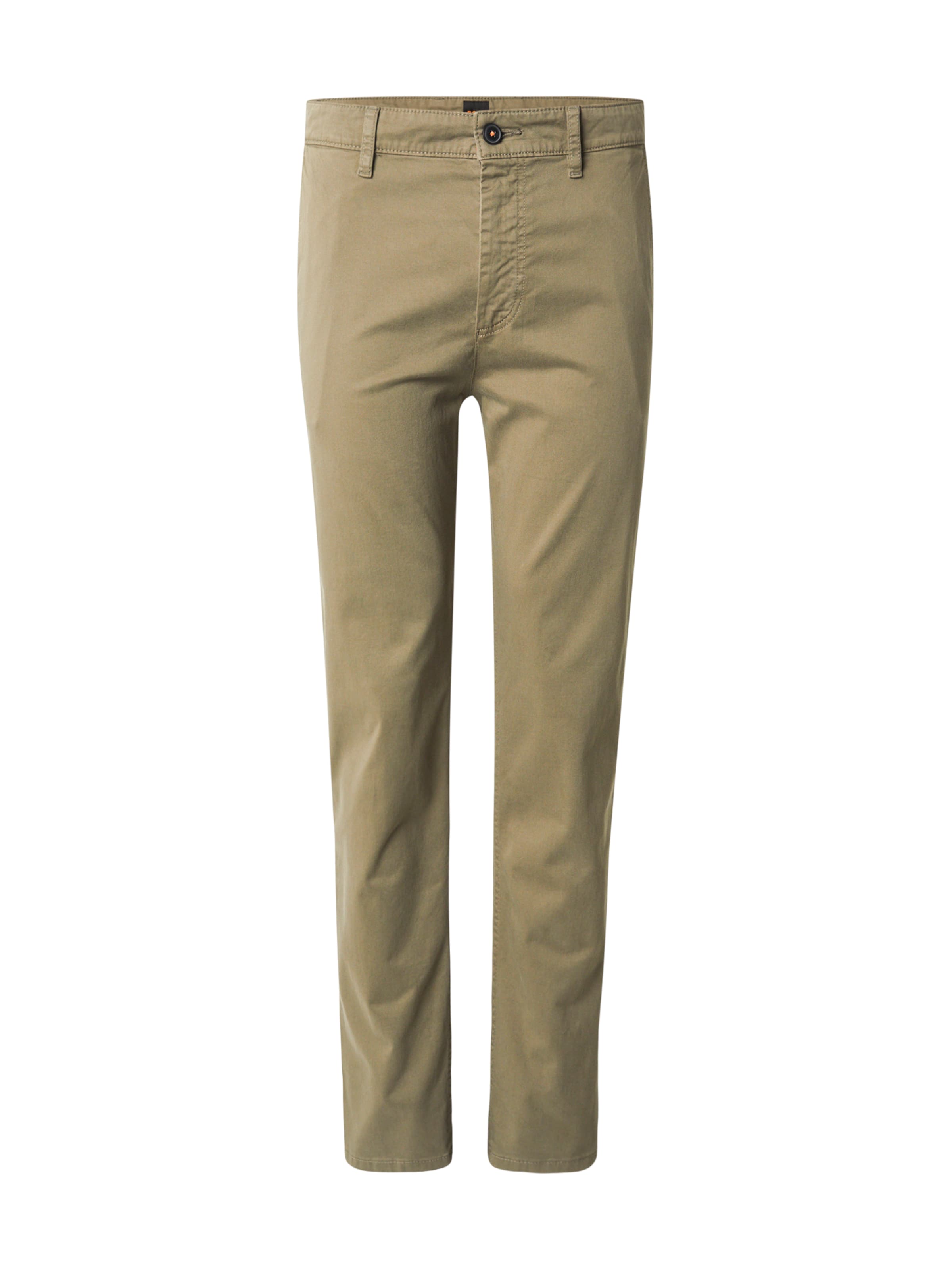 BOSS Панталон Chino в зелено: отпред