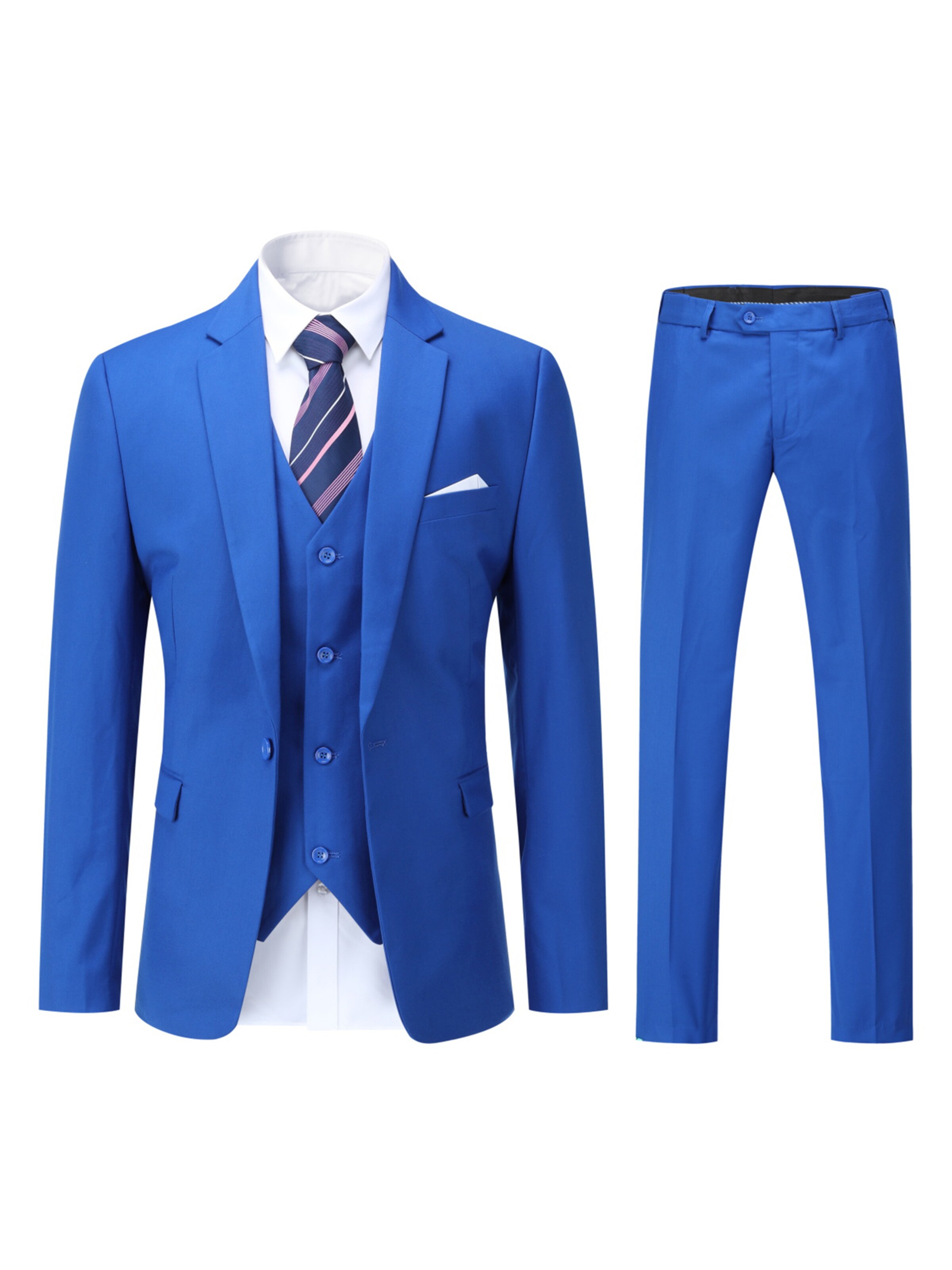 Youthup Slimfit Anzug in Blau: Vorderseite