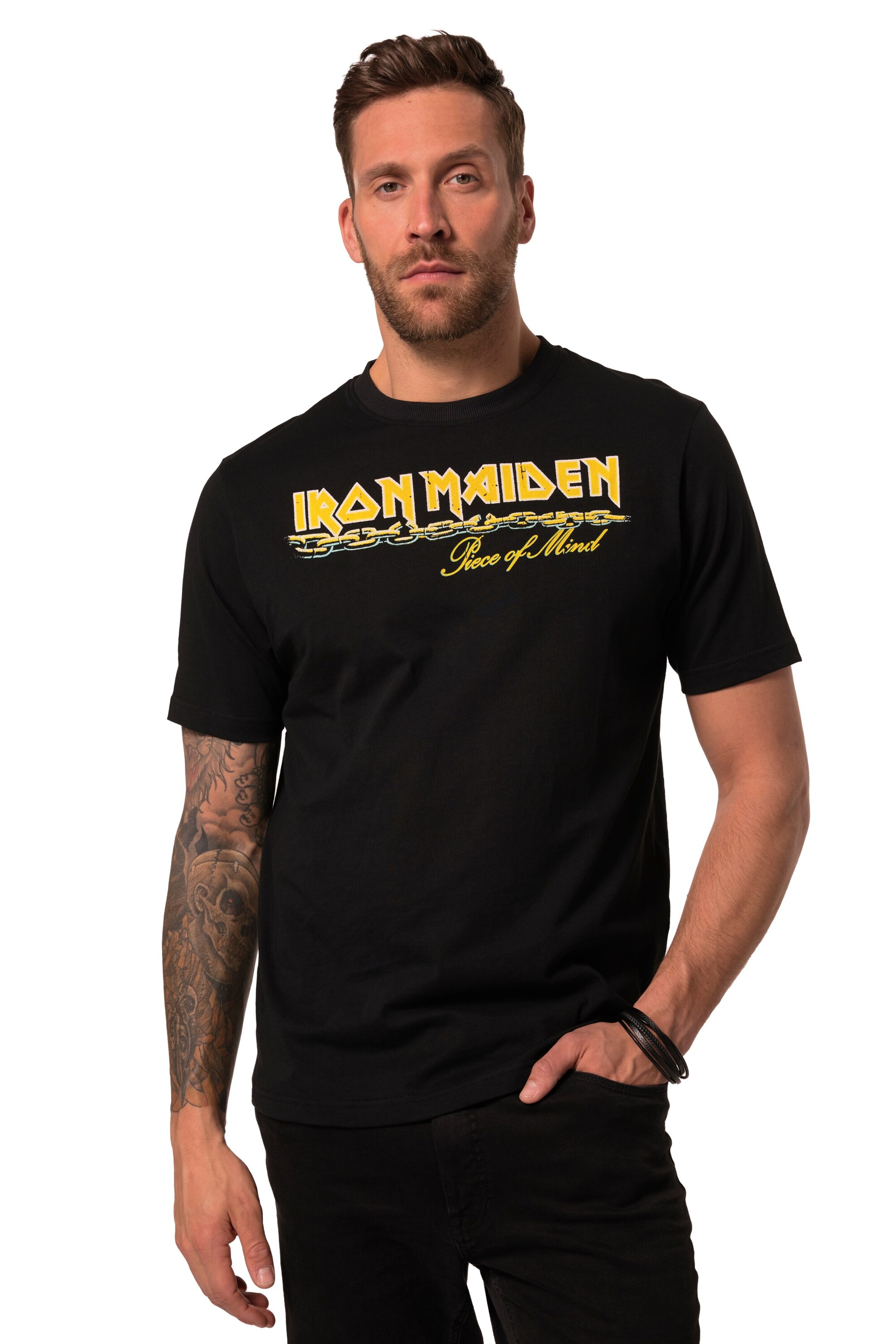 JP1880 Shirt in Schwarz: Vorderseite