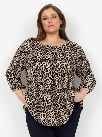 Wasabi Concept Blouse in Bruin: voorkant