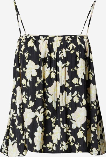 Top 'HOT TAKE' Free People pe galben deschis / negru / alb, Vizualizare produs