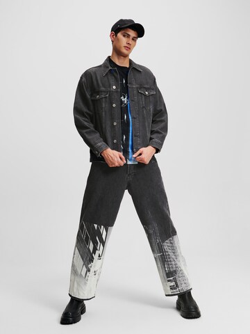KARL LAGERFELD JEANS Přechodná bunda ' Tokyo' – černá