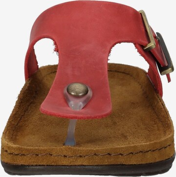 Tongs ROHDE en rouge