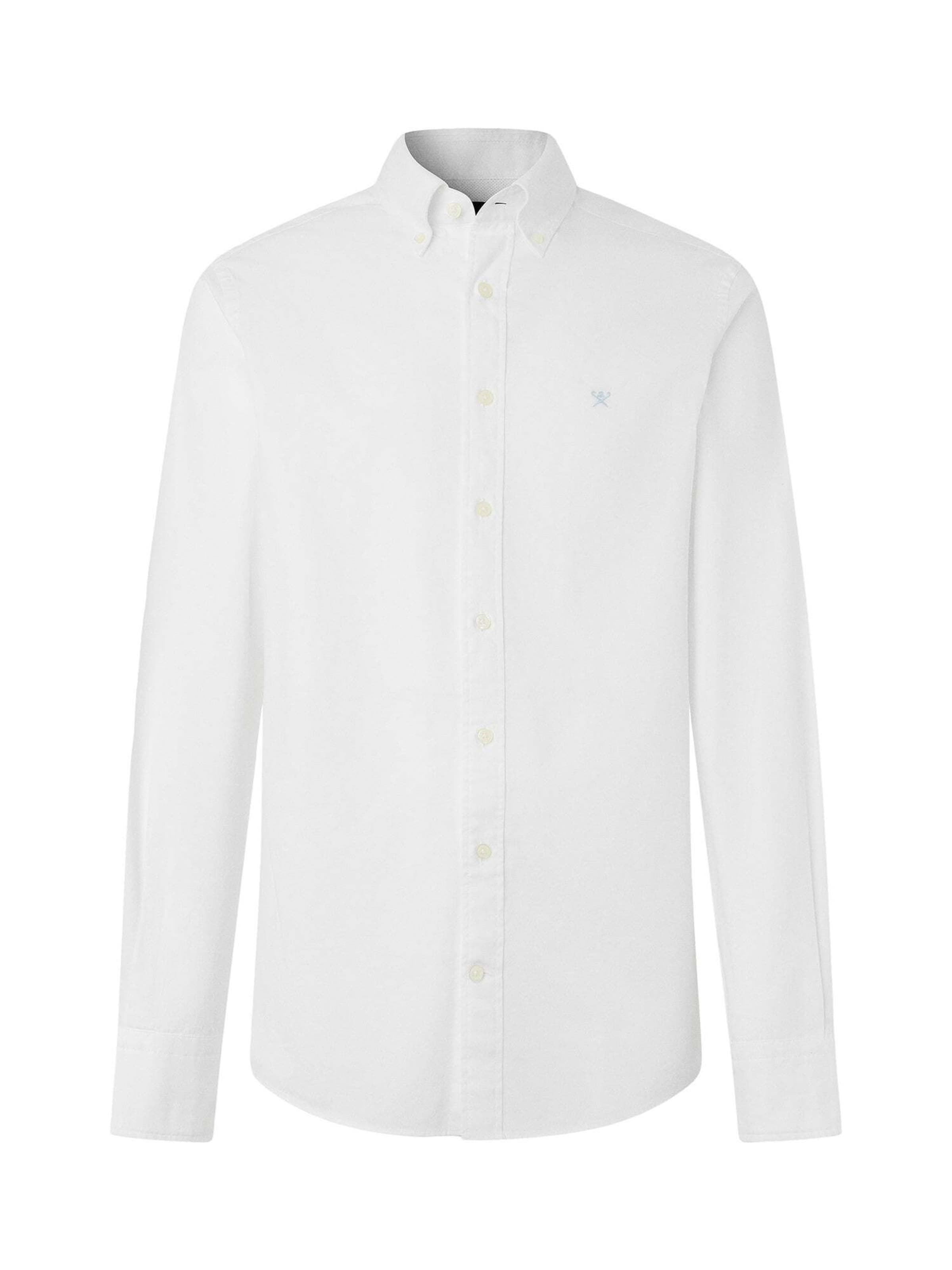 Regular fit Camicia 'Oxford' di Hackett London in bianco: frontale
