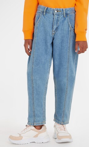 Calvin Klein Jeans Loosefit Džíny 'Barrel Utility' – modrá: přední strana