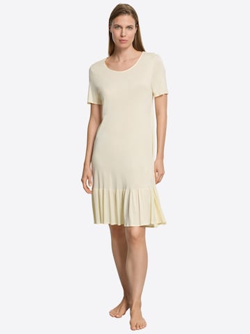 Chemise de nuit ' Isabella ' Hanro en jaune : devant