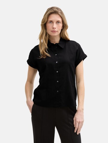 TOM TAILOR Blouse in Black: front