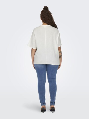 Camicia da donna di ONLY Carmakoma in bianco