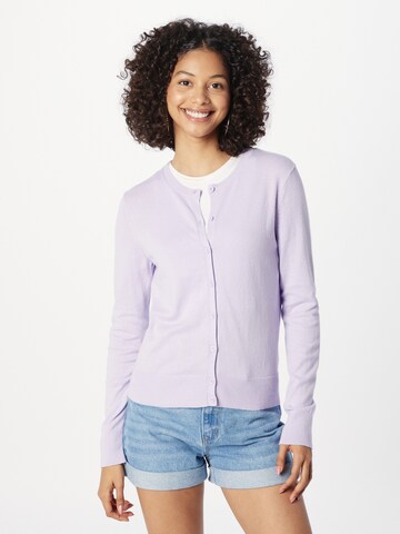 GAP Gebreid vest 'CARDI' in Lila: voorkant