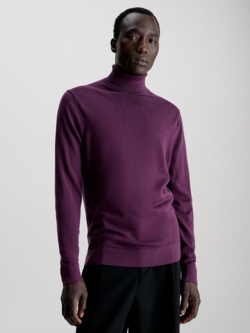 Pull-over Calvin Klein en violet : devant