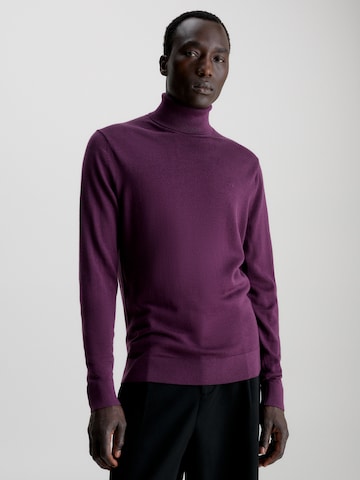 Calvin Klein Sweater in Purple: front
