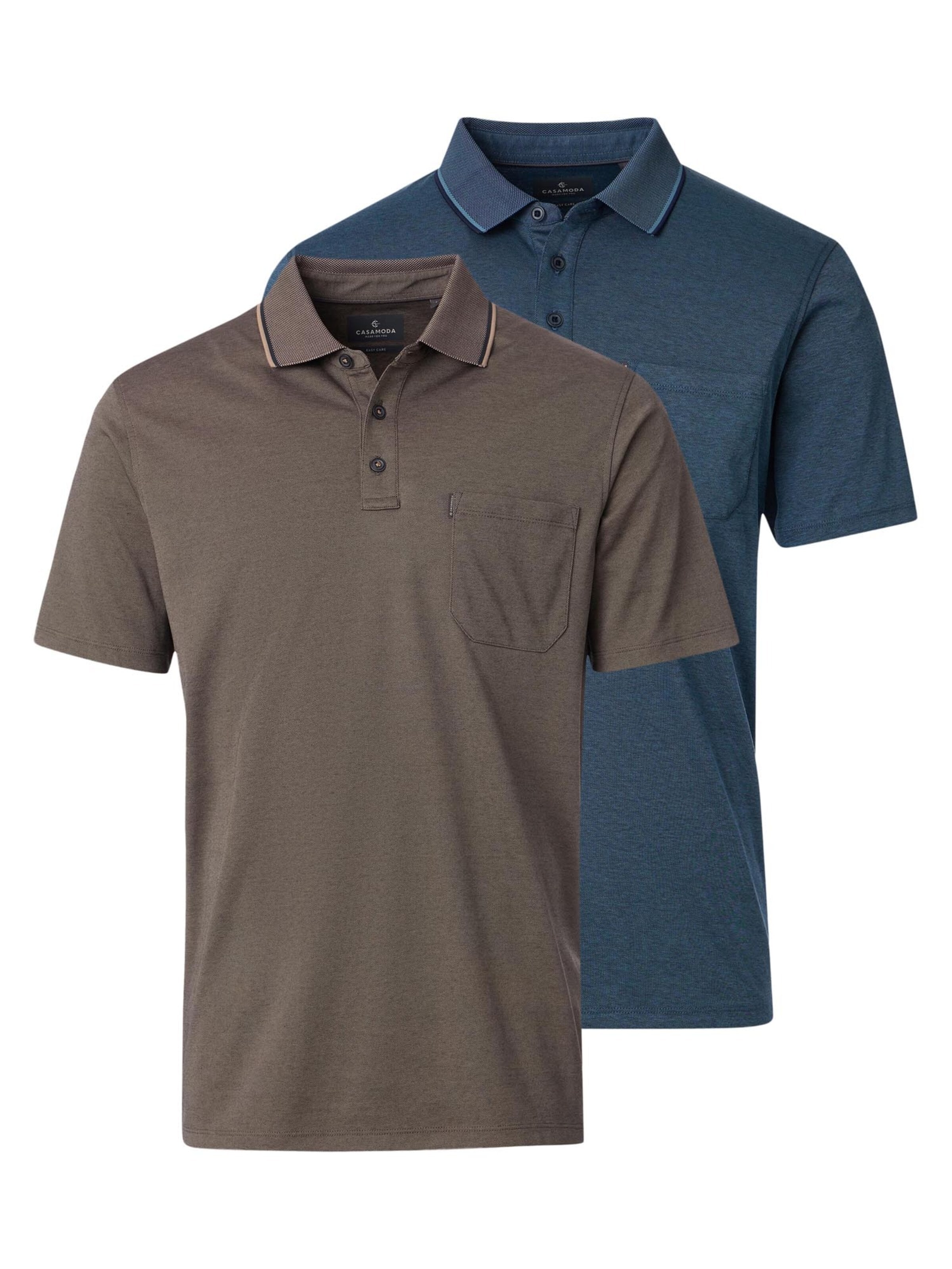 CASAMODA Shirt 'Basic' in Brown: front