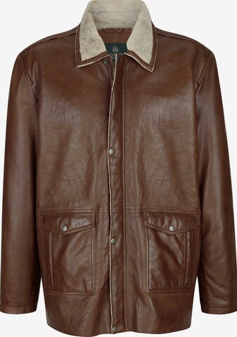 Boston Park Between-Season Jacket in Brown: front