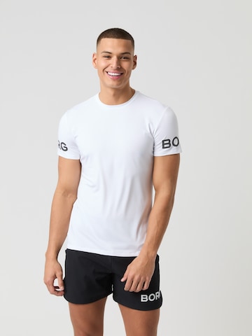 Maglia funzionale di BJÖRN BORG in bianco: frontale