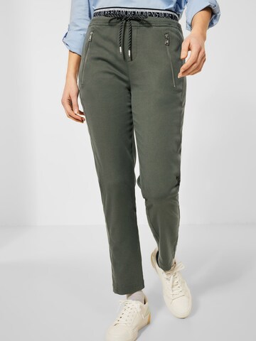 STREET ONE - Slimfit Pantalón en verde: frente