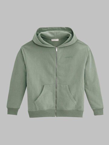 BEARTH Zip-Up Hoodie 'Bio-Baumwoll-Mix' in Green
