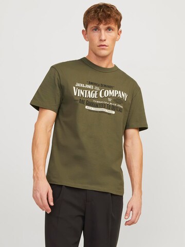 T-Shirt 'MICK' JACK & JONES en vert : devant