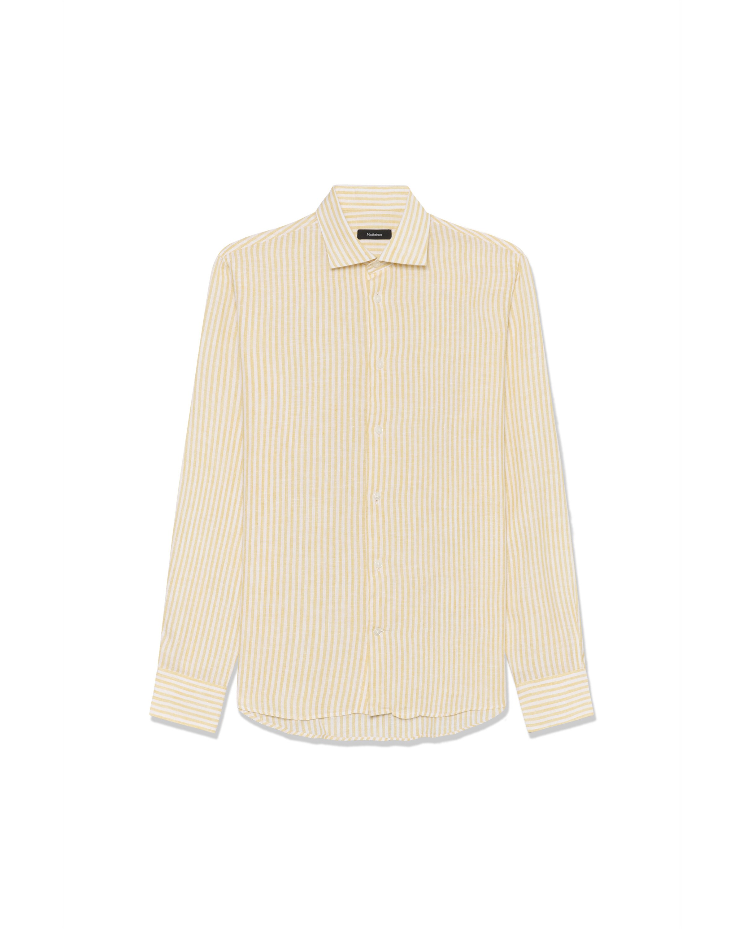 Matinique Button Up Shirt 'Marc' in Pastel yellow, Item view